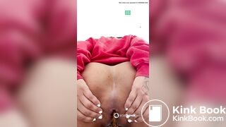 Arab girl pooping on toilet - video 2