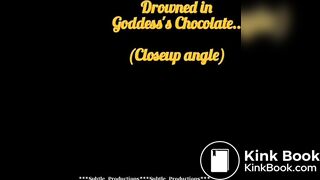 Human toilet gets stuffed with poop femdom