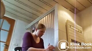 Dutch PAWG shits big pile on dick