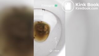 Girls pooping on toilet - video 72