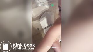 Girl pooping on toilet - video 276