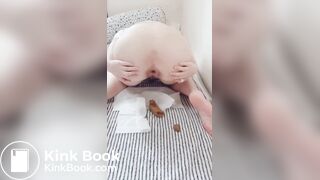 I put paper on the bed to poop