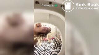 Girls pooping on toilet - video 71