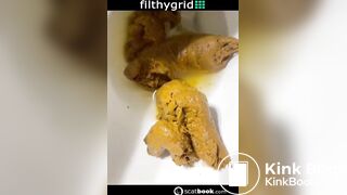 Girl pooping on toilet (no audio) - video 2