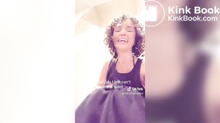 Casual girl taking a dump