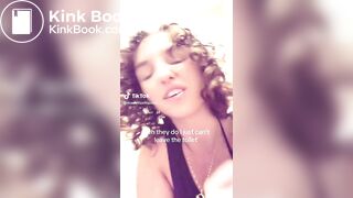 Casual girl taking a dump