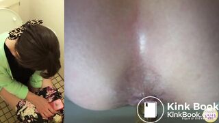 Cute japanese girl pooping 6