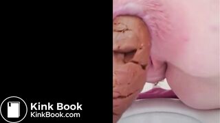 Girl pooping on toilet - video 268