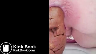 Girl pooping on toilet - video 268