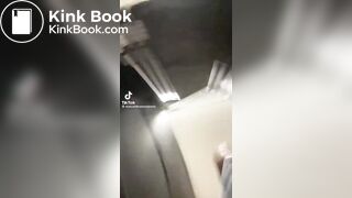 Three friends doing toilet selfies