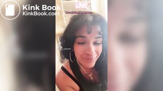 Hispanic BBW poop toilet selfie