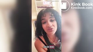 Hispanic BBW poop toilet selfie