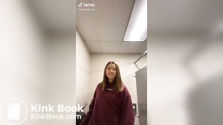 Girl records her friend shitting