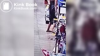 Latin Girl shit herself in a store