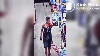 Latin Girl shit herself in a store