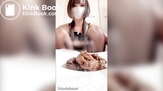 Japanese cute girl pooping selfy 3