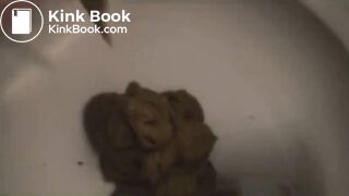 French girl shitting up close