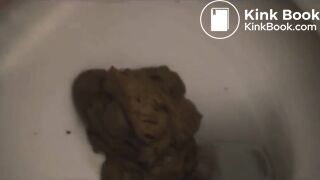 French girl shitting up close