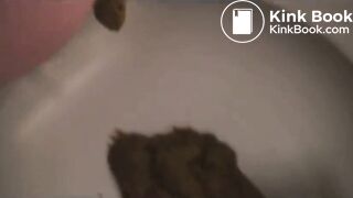 French girl shitting up close