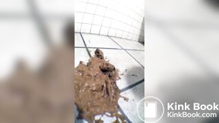 Asian Girl Explode in Public Bathroom