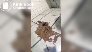 Asian Girl Explode in Public Bathroom