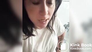 Girl Show Her Morning Poo