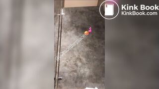 Black girl diarrhea in toilet - video 2