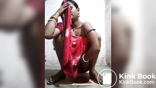 Desi pooping with face