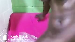 Hot black woman shits