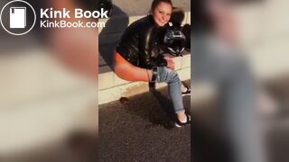 she shat on the street