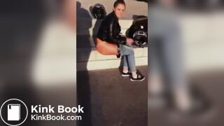 she shat on the street