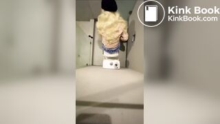 Blonde shitting diarrhea - video 2