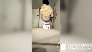 Blonde shitting diarrhea - video 2