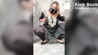 Hot indian bhabhi pooping in bathroom - video 3