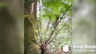 Pooping in the mountain