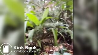 Pooping in the mountain