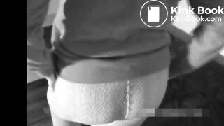 Panty pooping black and white