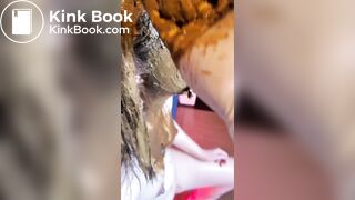 Part 1 Hair scat and eat it Japanese girl