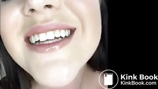 Scat queen licks her shit