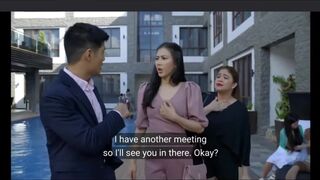 Filipina girl has to poop in toilet