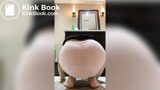 Sexy Hot Chinese Girl Small Pink Panty Poop