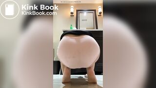 Sexy Hot Chinese Girl Small Pink Panty Poop