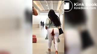 AI white leggings diarrhea