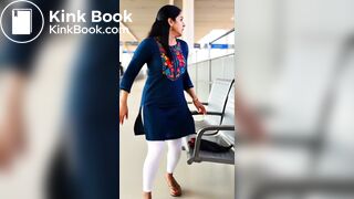 AI white leggings diarrhea