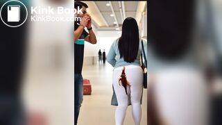 AI white leggings diarrhea