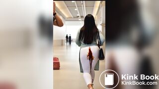 AI white leggings diarrhea