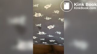 Sexy Hot Teenage Girl Blue & White Flower Panty Poop