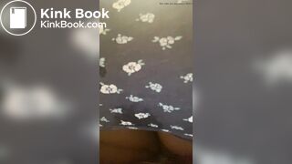 Sexy Hot Teenage Girl Blue & White Flower Panty Poop