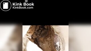 Girl Huge Messy Poop and Piss in Panties