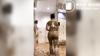 Woman diarrhea shorts (AI GENERATED)